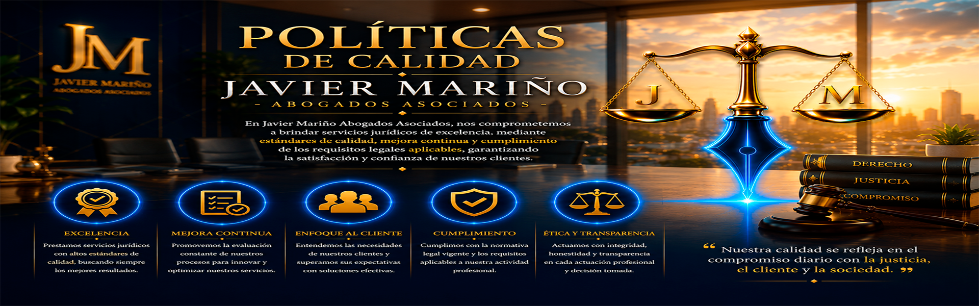 Políticas de Calidad - Javier Mariño Abogados Asociados